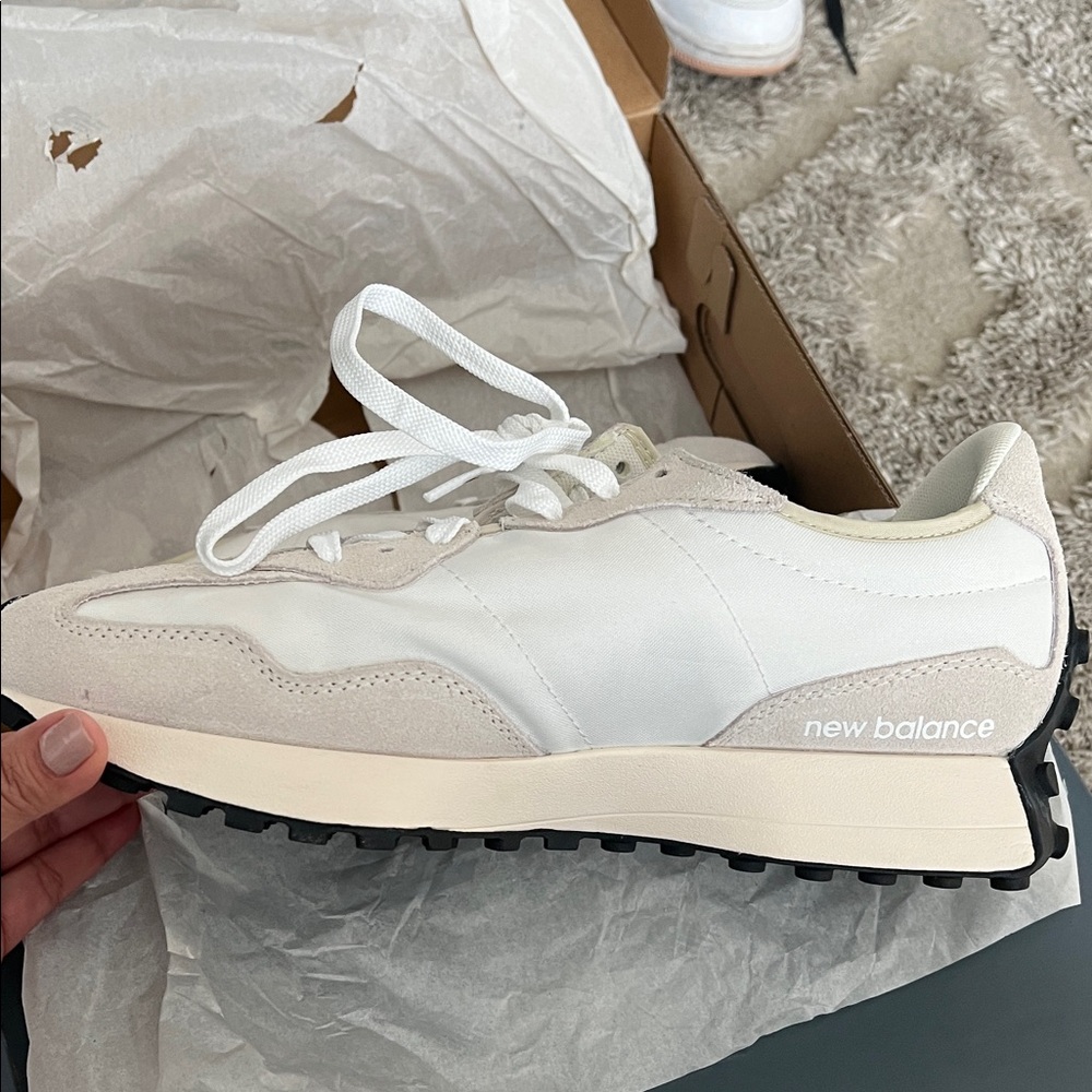 New Balance Black and White Athletic Shoes - Picture 3 of 4